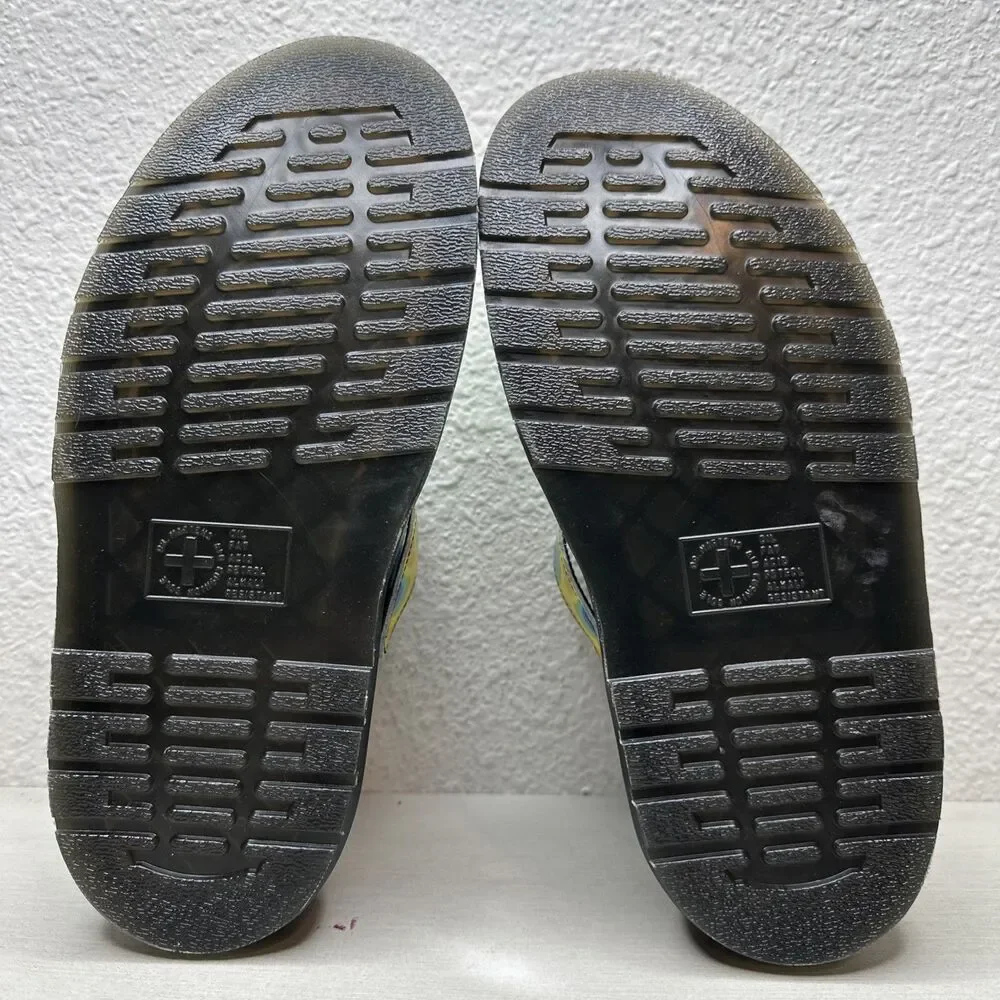 Dr Martens Isham Genix Nappa Reclaimed Thermal Map Leather Slingback Mule M6/W7